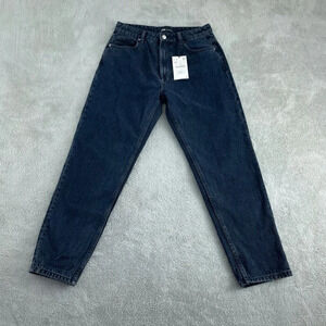 Zara Womens High-Waisted Dark Denim Jeans Size  40 NWT 4174